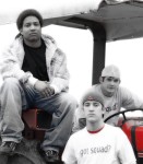 Savage Squad in front of tractor